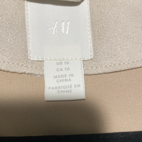 H&M Faux Suede Open Biker Jacket - Picture 3 of 7